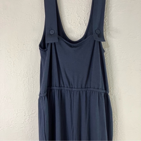 Barefoot Dreams Malibu Collection Luxe Collection Wide Leg Jumpsuit in Indigo - Picture 9 of 13